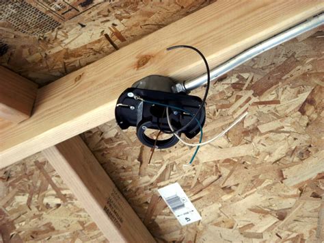 how to install electrical box in vaulted ceiling|hanging electrical box on cathedral ceiling.